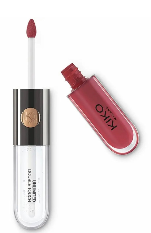 رژ لب مات و لیپگلس براق KIKO در بستهبندی فلزی و شفاف